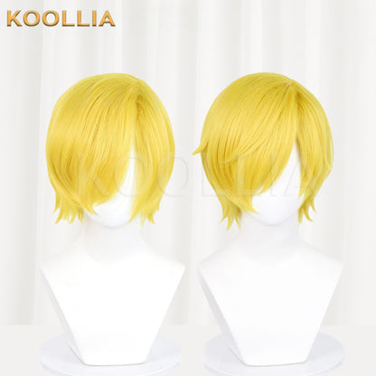 One Piece Sanji Short Yellow Hair Basic Wig