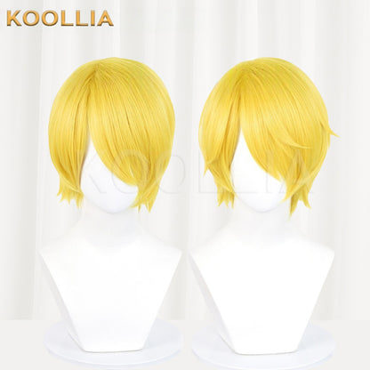 One Piece Sanji Short Yellow Hair Basic Wig
