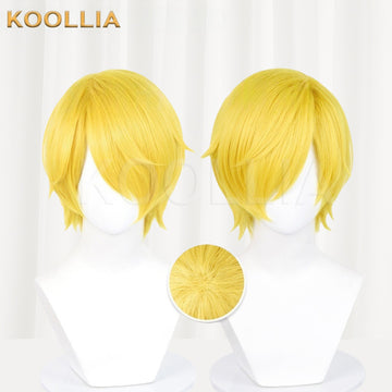 One Piece Sanji Short Yellow Hair Basic Wig - KOOLLIA
