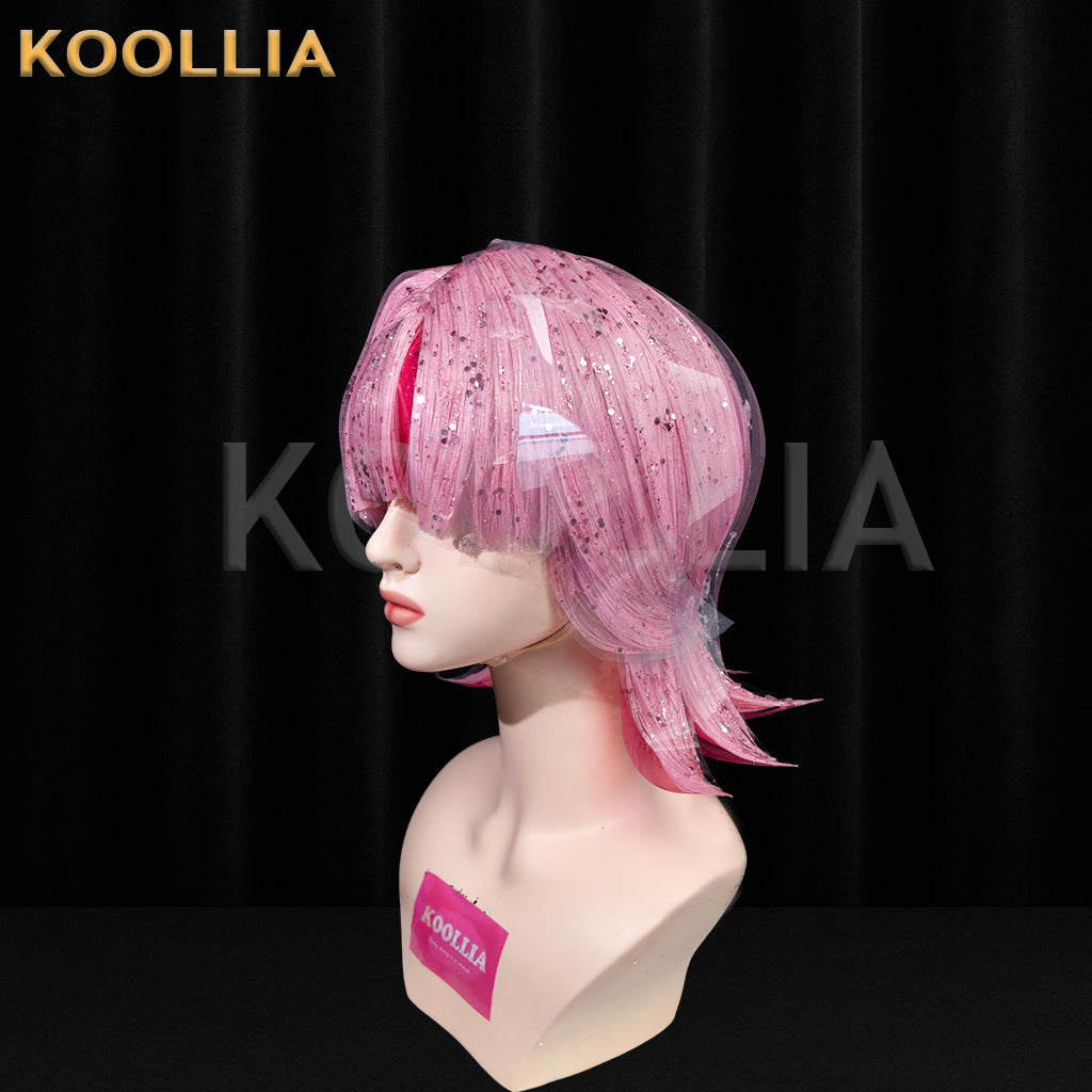 Panty & Stocking with Garterbelt Scanty/Kneesocks Short Pink/Purple Hair Styled Basic Wig
