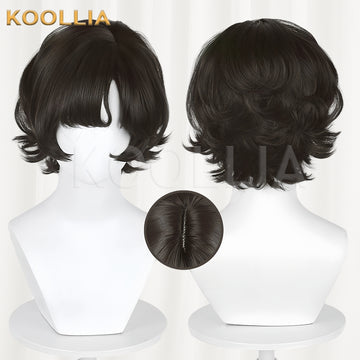 Reverse 1999 Schneider Short Black Hair Basic Wig - KOOLLIA