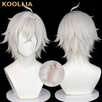 Zenless Zone Zero Seth Lowell Short Silver Hair Basic Wig - KOOLLIA