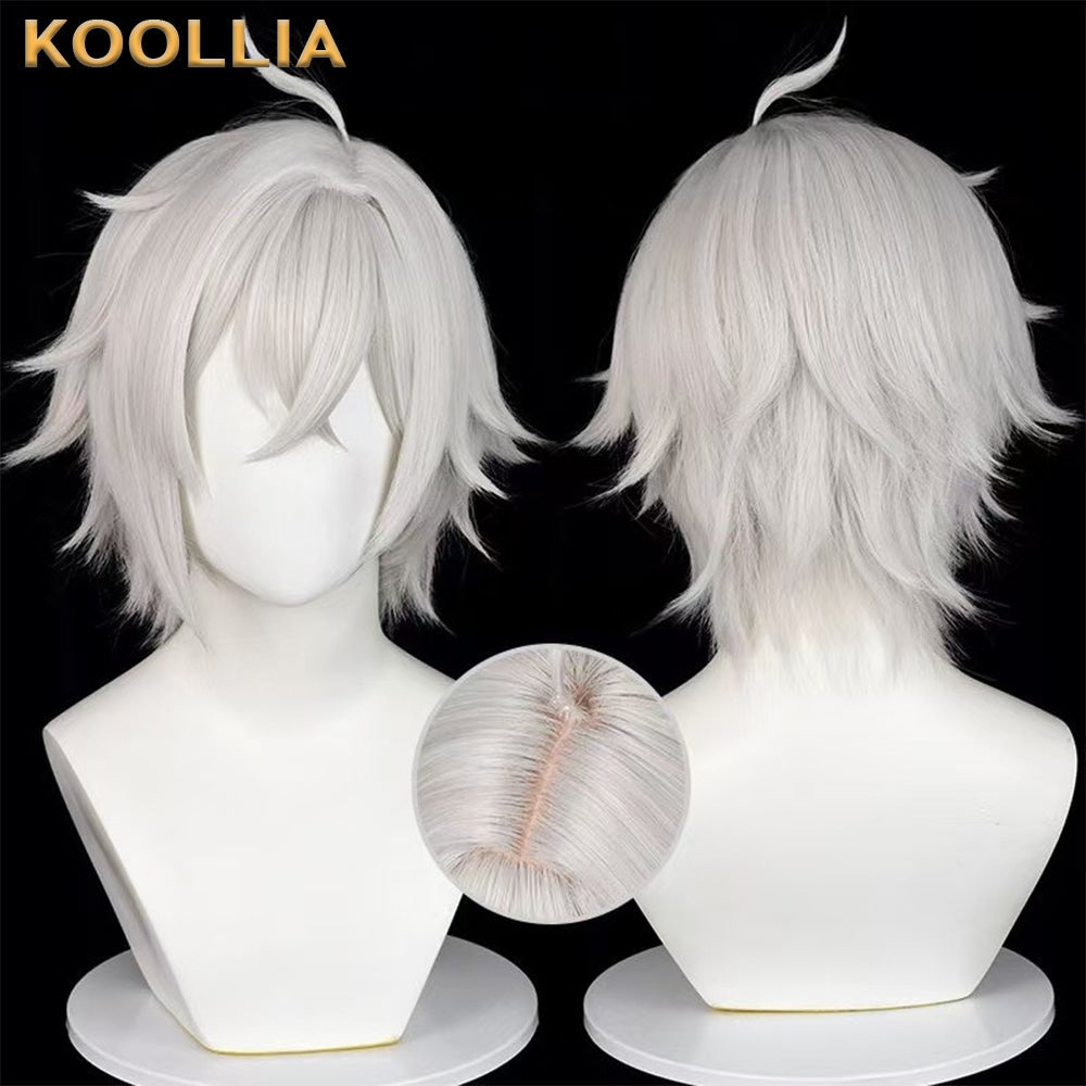 Zenless Zone Zero Seth Lowell Short Silver Hair Basic Wig