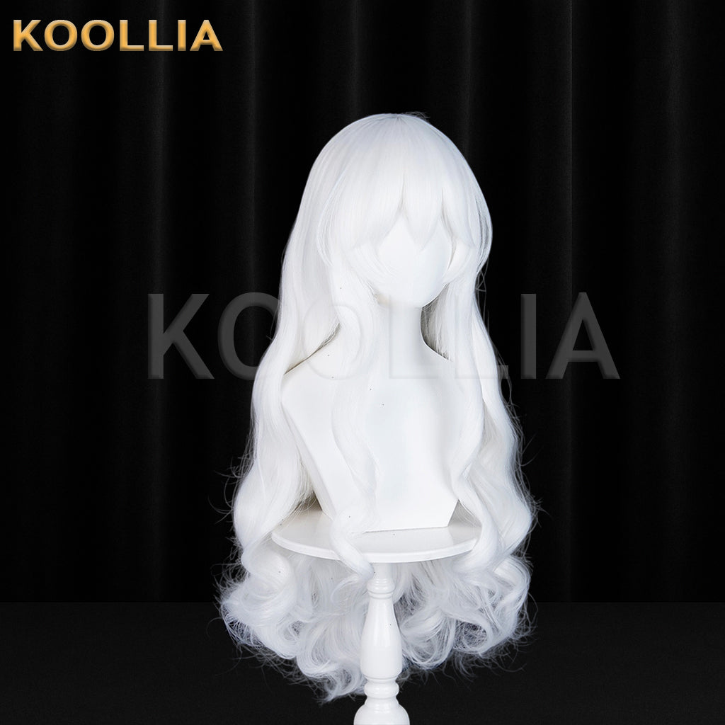 I Became a God in a Horror Game Sheta Long White Hair Basic Wig