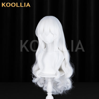 I Became a God in a Horror Game Sheta Long White Hair Basic Wig