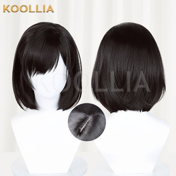 Silent Hill F Shimizu Hinako Short Black Hair Basic Wig Multi-angle Display by koollia
