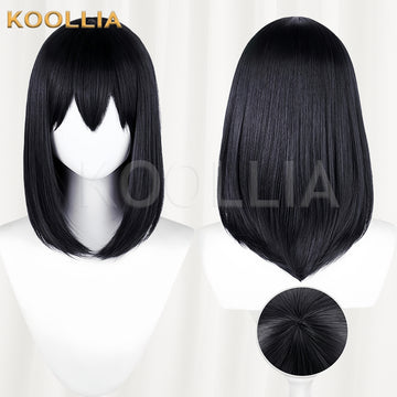 Haikyuu Shimizu Kiyoko Long Black Hair Basic Wig - KOOLLIA