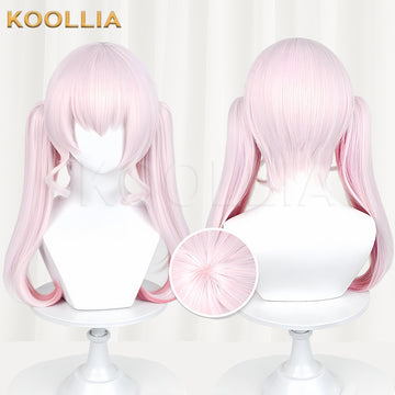 Blue Archive Shimoe Koharu Long Pink Hair Basic Wig - KOOLLIA