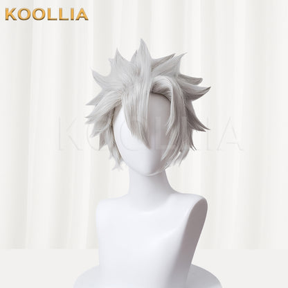 Demon Slayer Shinazugawa Sanemi Short Siver Hair Basic Wig