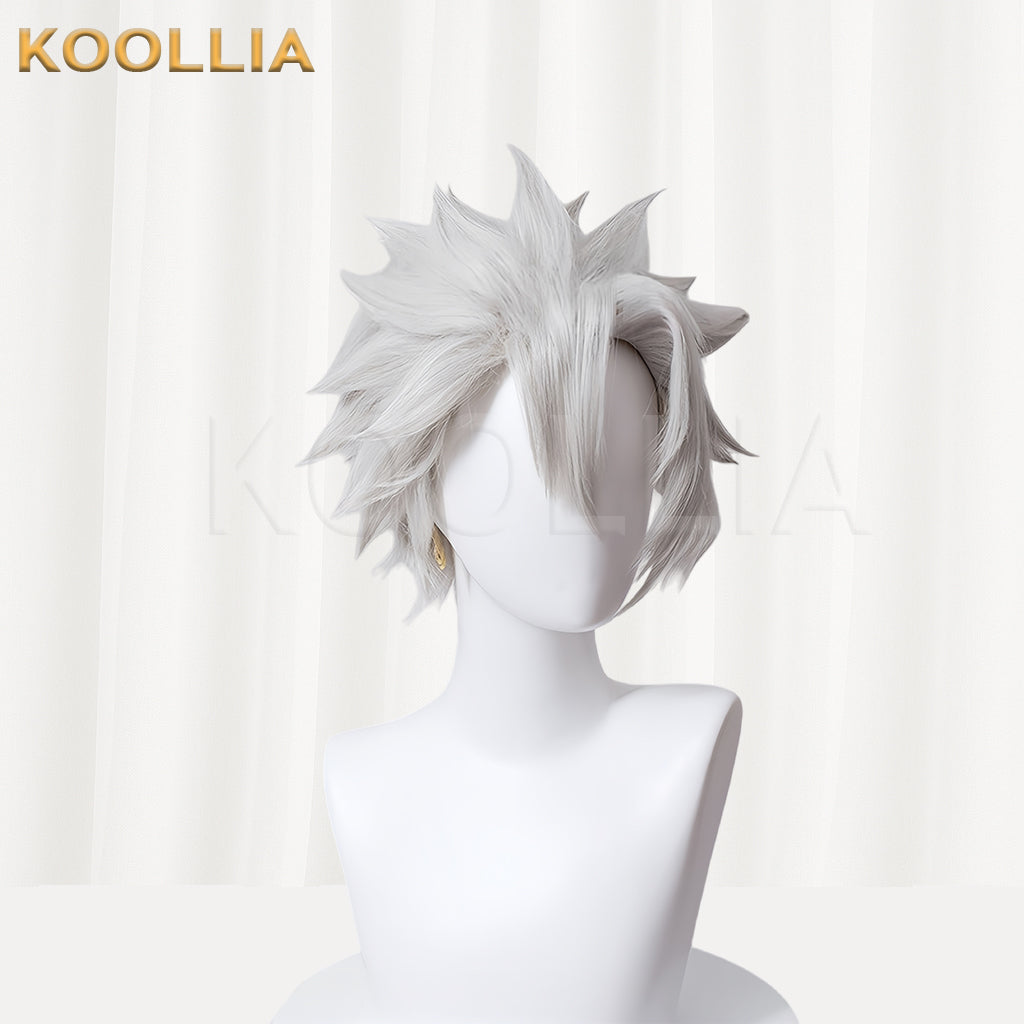 Demon Slayer Shinazugawa Sanemi Short Siver Hair Basic Wig