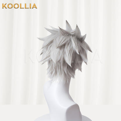 Demon Slayer Shinazugawa Sanemi Short Siver Hair Basic Wig