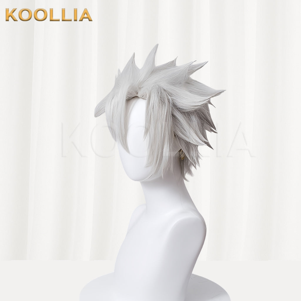 Demon Slayer Shinazugawa Sanemi Short Siver Hair Basic Wig