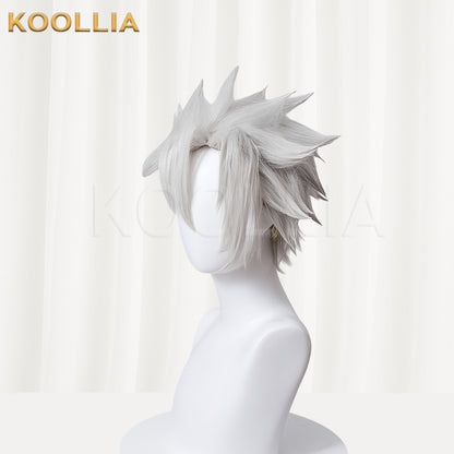 Demon Slayer Shinazugawa Sanemi Short Siver Hair Basic Wig