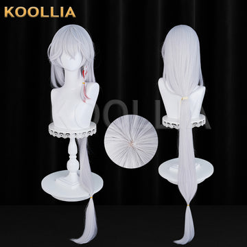 Blue Archive Shirao Eri Long Sliver Hair Basic Wig Complete Set Multi-angle Display by koollia