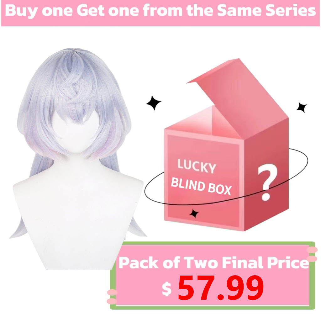 Genshin Impact Sigewinne Long Light Blue Hair Basic Wig