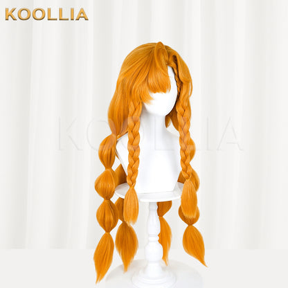 Wuthering Waves Sigrika Long Orange Hair Basic Wig