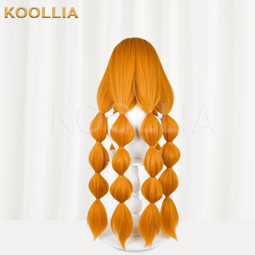 Wuthering Waves Sigrika Cosplay Wig – Long Orange Hair | KOOLLIA