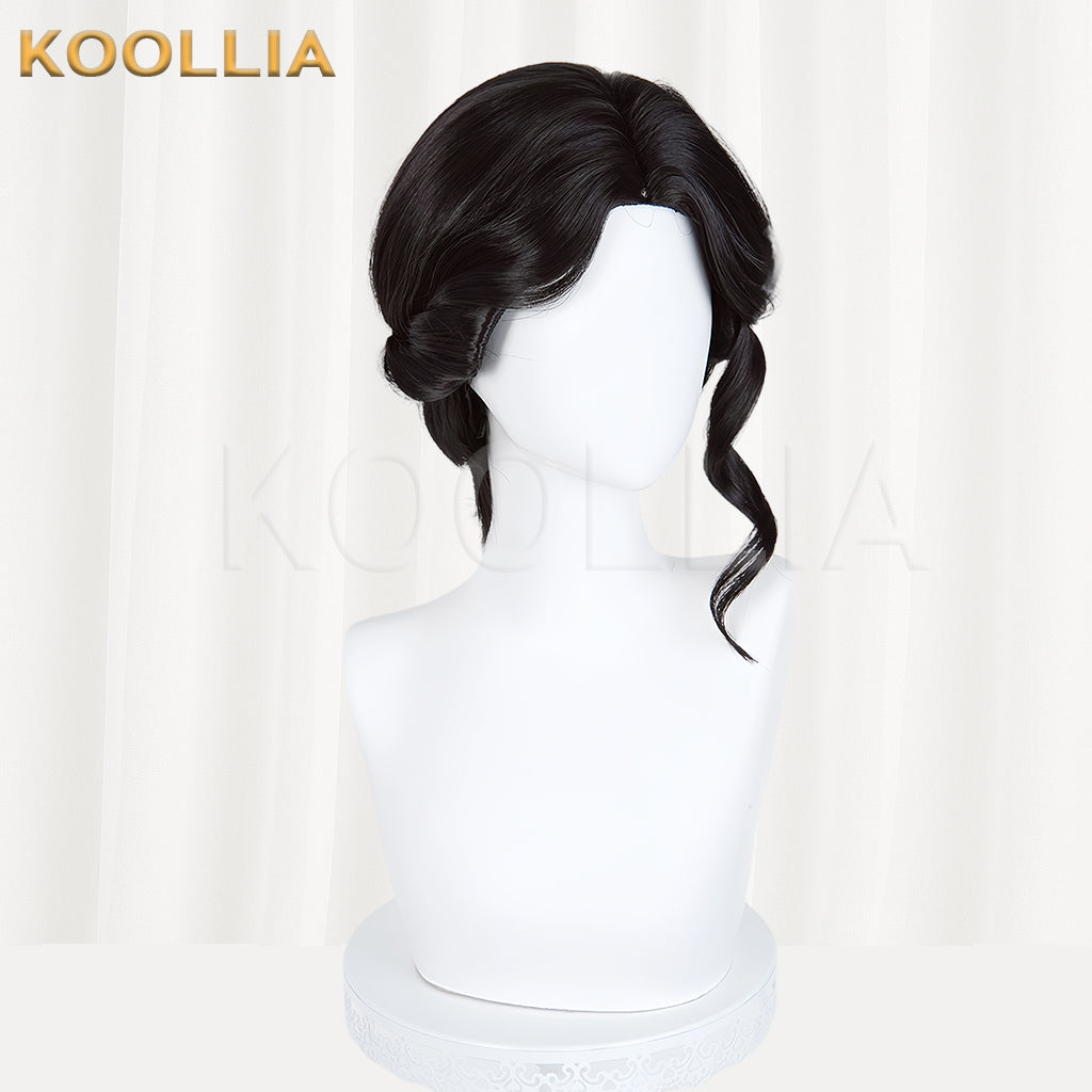 Identity Ⅴ Silver Antimony Short Black Hair Basic Wig