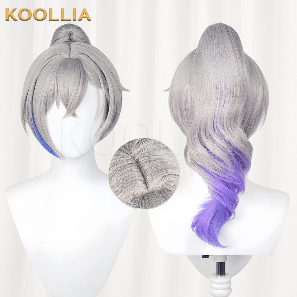 Honkai: Star Rail Silver Wolf Long Silver Hair Basic Wig
