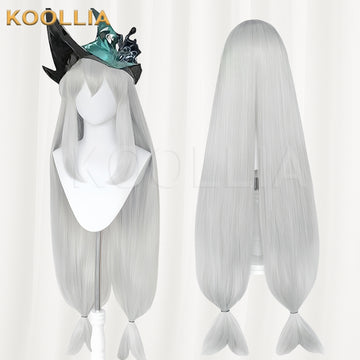 Arknights Skadi Long Silver Hair Basic Wig - KOOLLIA