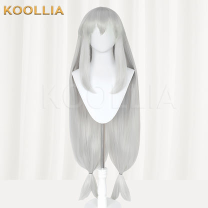 Arknights Skadi Long Silver Hair Basic Wig
