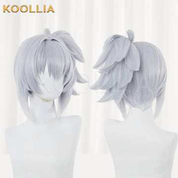 Zenless Zone Zero Soldier 11 Short Silver Bule Hair Basic Wig - KOOLLIA