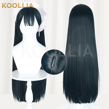 Alien Stage Sua Solid Dark Blue-Grey Detachable Side Hair Pieces Basic Wig