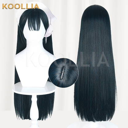 Alien Stage Sua Solid Dark Blue-Grey Detachable Side Hair Pieces Basic Wig
