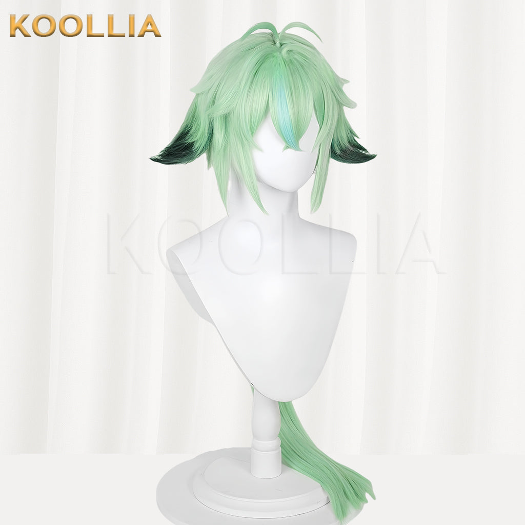 Genshin Impact Sucrose Long Green Hair Basic Wig