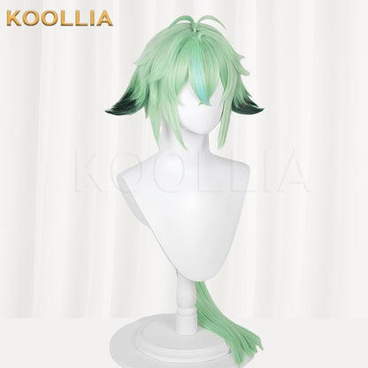 Genshin Impact Sucrose Long Green Hair Basic Wig