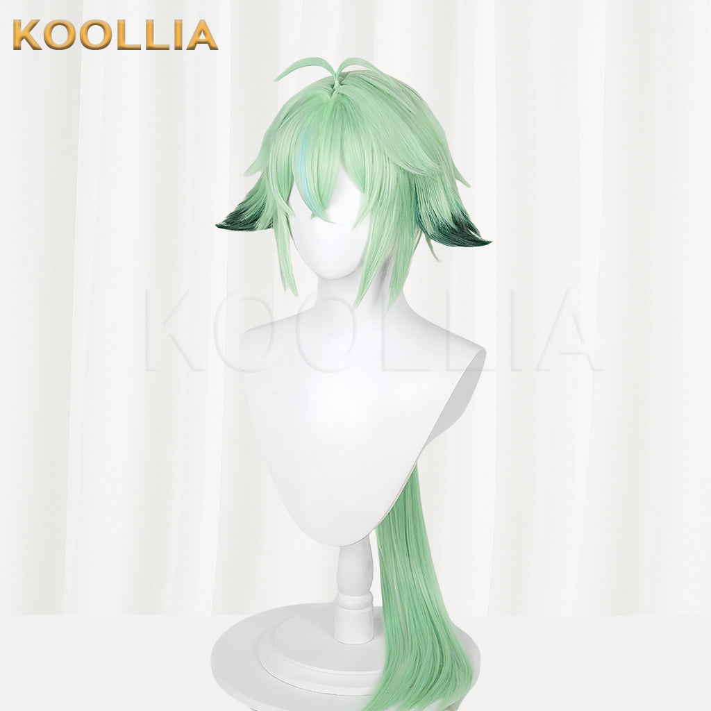 Genshin Impact Sucrose Long Green Hair Basic Wig