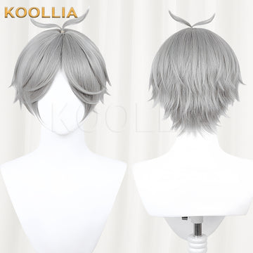 Haikyuu Sugawara Koushi Short Silver Hair Basic Wig - KOOLLIA