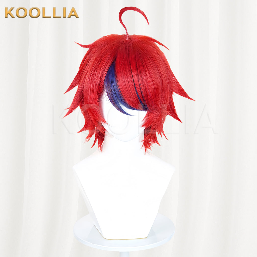 The Hundred Line -Last Defense Academy Sumino Takumi Short Red Hair Basic Wig
