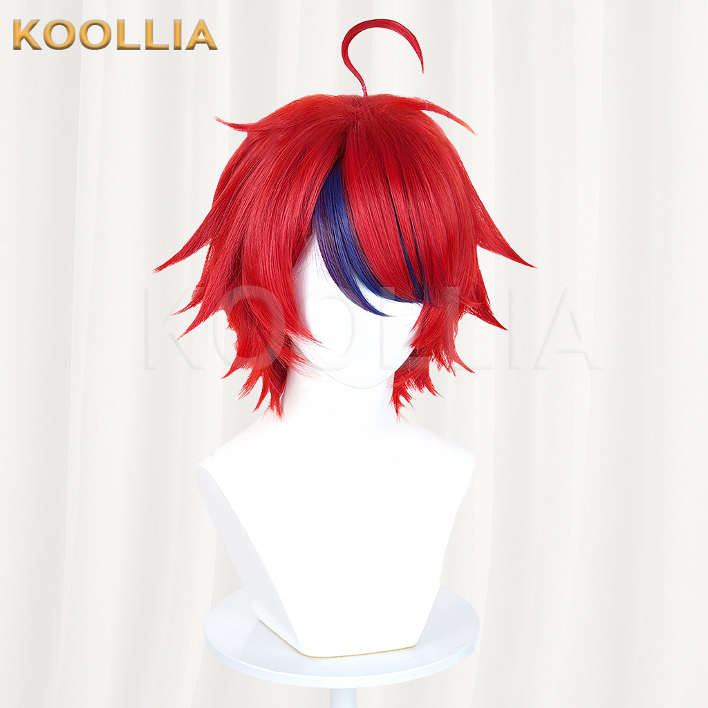 The Hundred Line -Last Defense Academy Sumino Takumi Short Red Hair Basic Wig