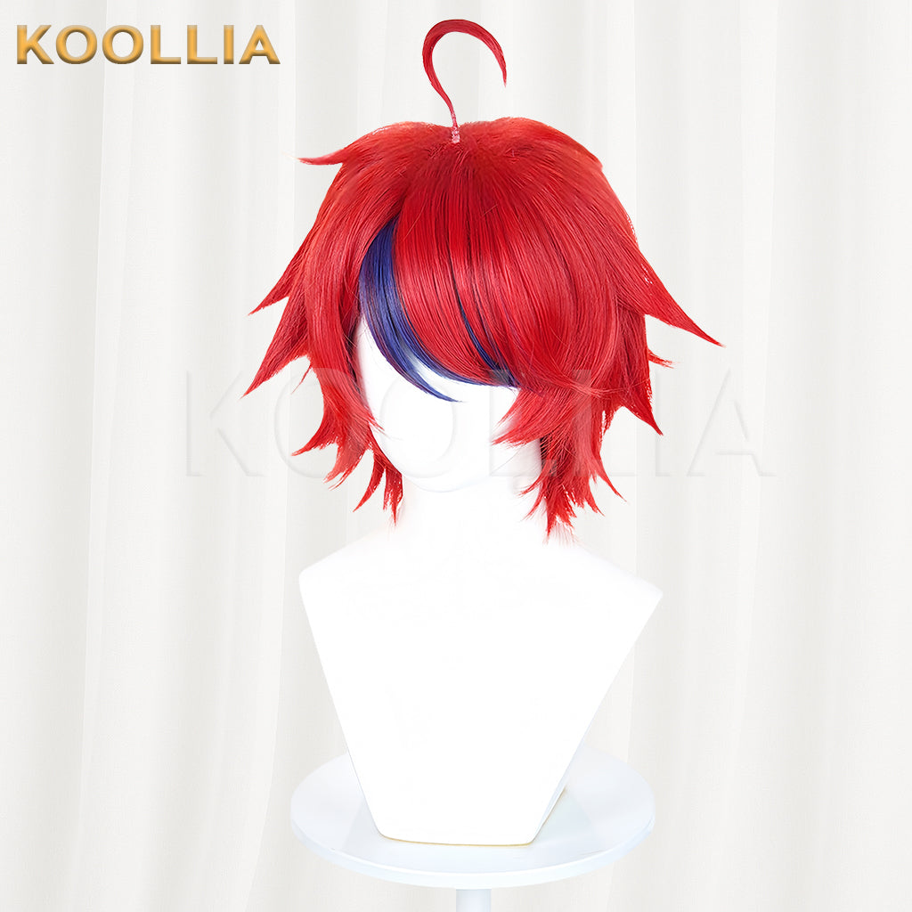 The Hundred Line -Last Defense Academy Sumino Takumi Short Red Hair Basic Wig