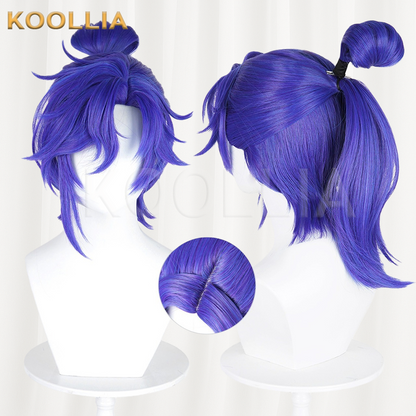 Honor of Kings Sun Quan Violet Purple Basic Wig