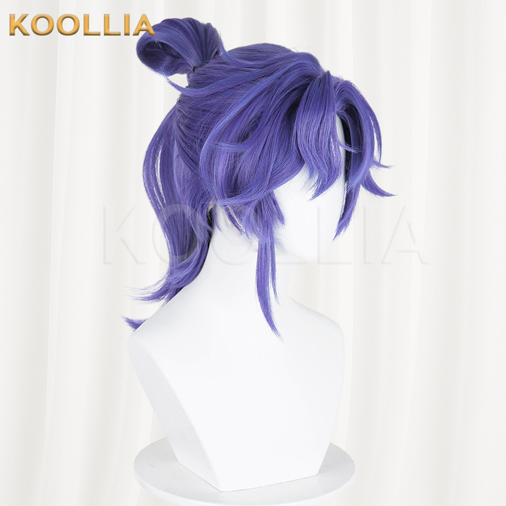 Honor of Kings Sun Quan Violet Purple Basic Wig