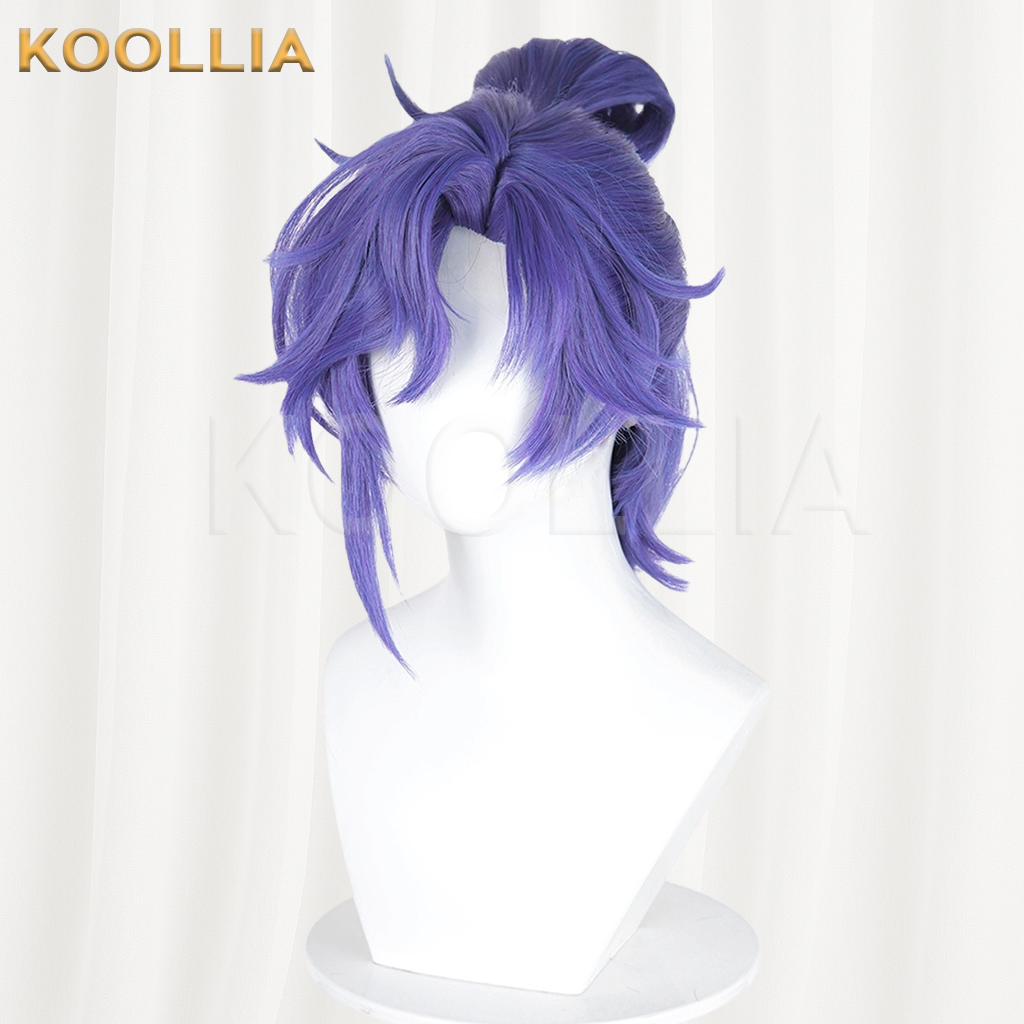 Honor of Kings Sun Quan Violet Purple Basic Wig