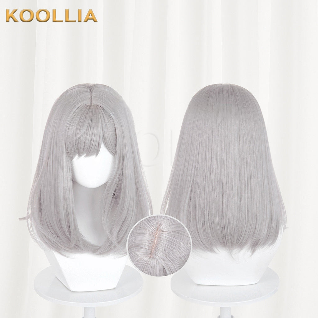 Blue Archive Sunaookami Shiroko Long Silver Hair Basic Wig