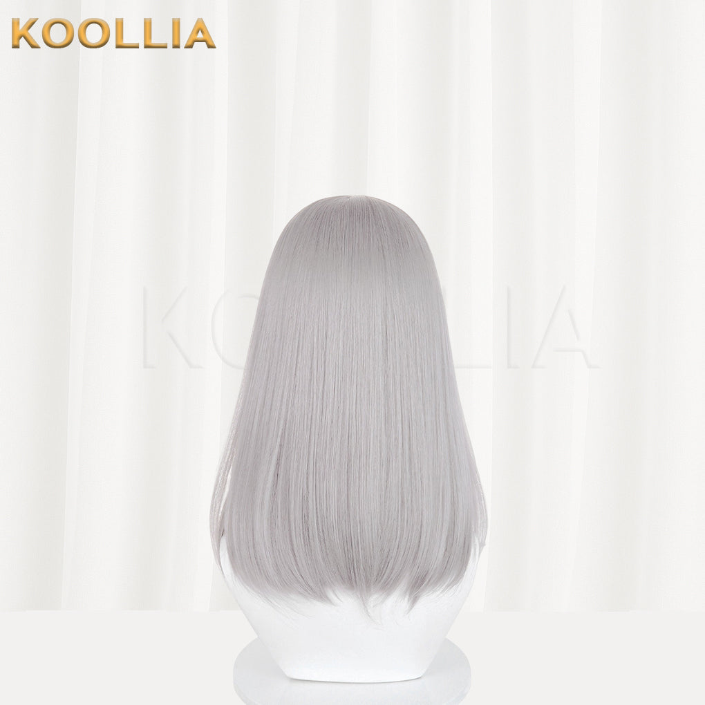 Blue Archive Sunaookami Shiroko Long Silver Hair Basic Wig