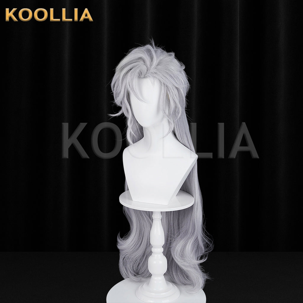 Love and Deepspace Sylus Long Silver Grey Hair Basic Wig
