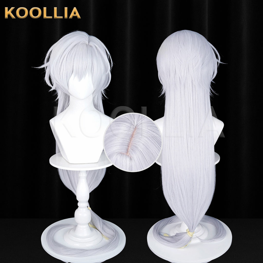 Card Captor Sakura Tsukishiro Yukito Long Silver Basic Wig