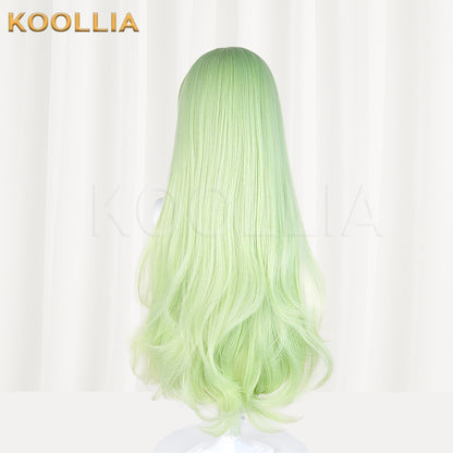 (Pre-sale)Blue Archive Tachibana Hikari Tachibana Nozomi Long Green Hair Basic Wig