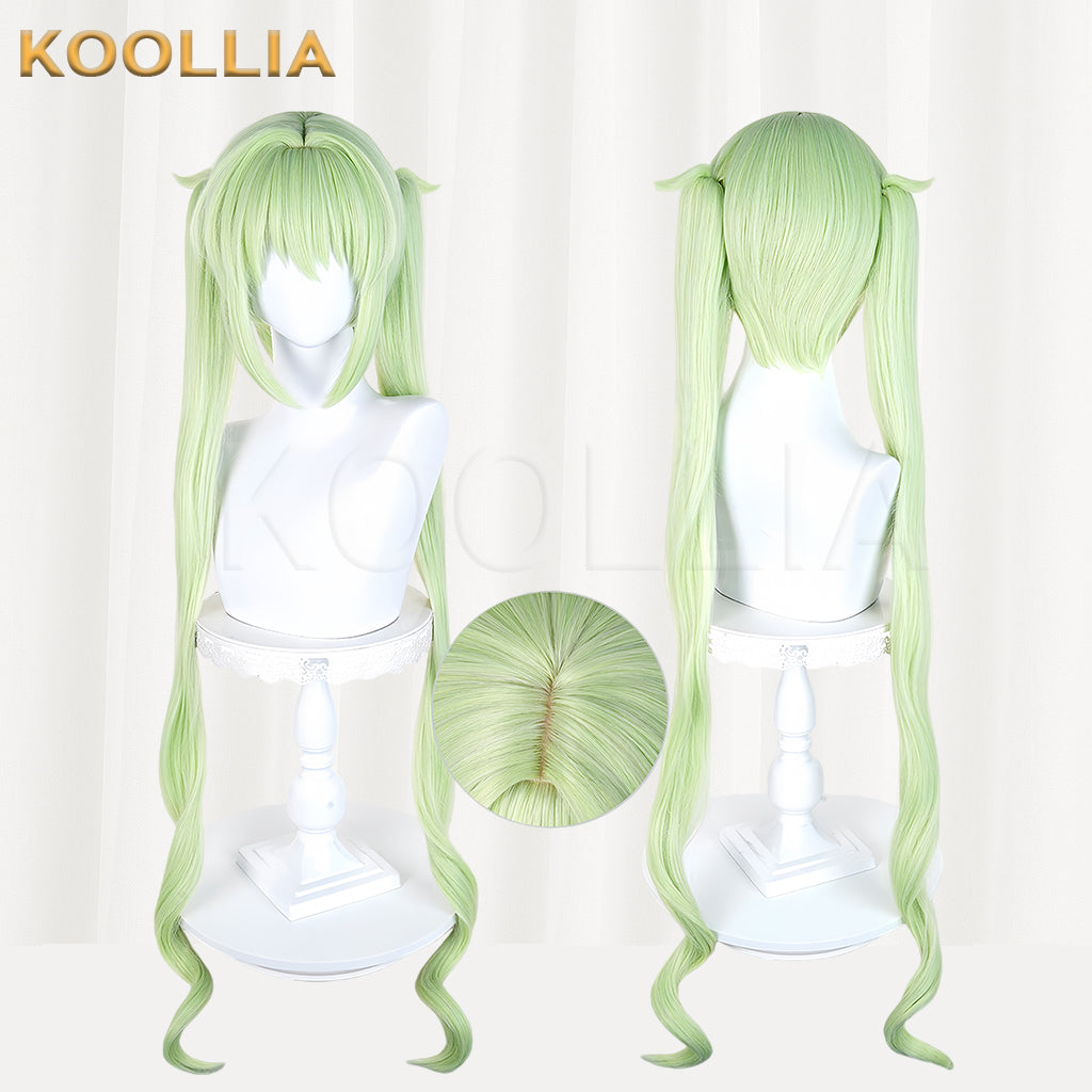 Blue Archive Tachibana Hikari Tachibana Nozomi Long Green Hair Basic Wig