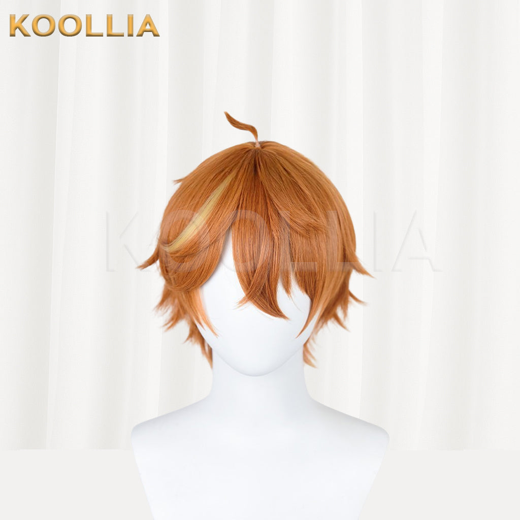 Genshin Impact Childe/Tartaglia Short Orange Hair Basic Wig