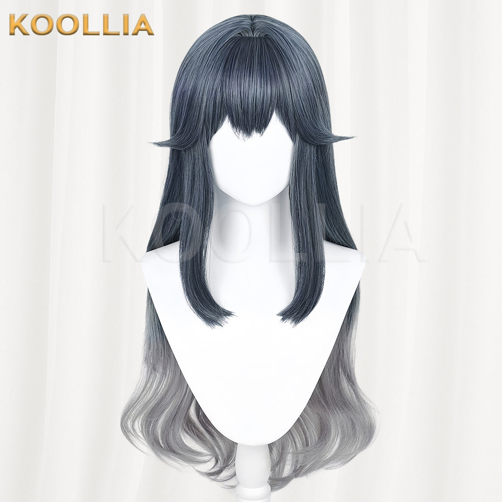 Arknights Texas Long Grey Silver Hair Basic Wig