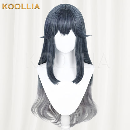 Arknights Texas Long Grey Silver Hair Basic Wig