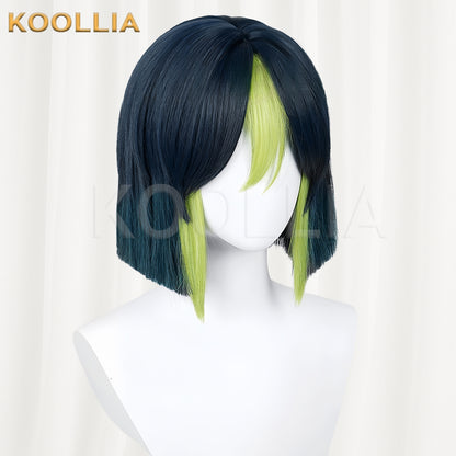 Genshin Impact Tighnari Short Blue Black Hair Basic Wig