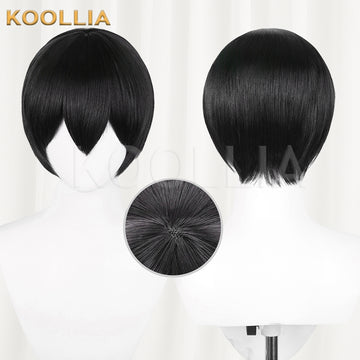Haikyuu Tobio Kageyama Short Black Hair Basic Wig - KOOLLIA