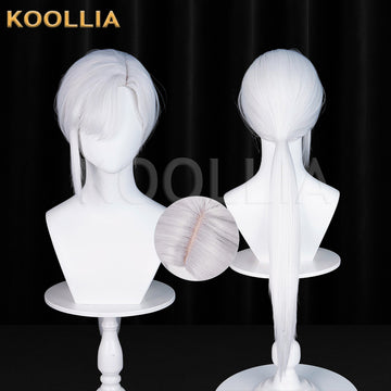 Silent Hill F Tokime Sōsaki Long Sliver Hair Basic Wig Multi-angle Display by koollia